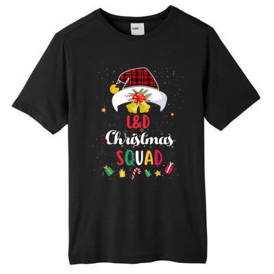 L And D Christmas Squad Santa Hat Nurse Matching Gift Tall Fusion ChromaSoft Performance T-Shirt