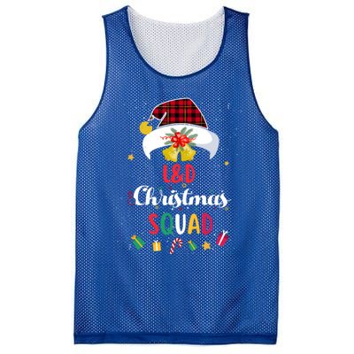 L And D Christmas Squad Santa Hat Nurse Matching Gift Mesh Reversible Basketball Jersey Tank