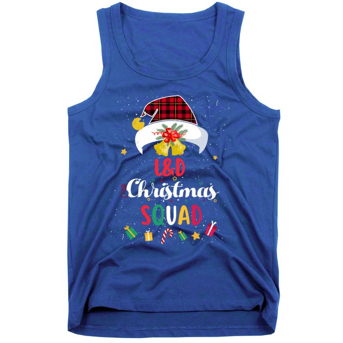 L And D Christmas Squad Santa Hat Nurse Matching Gift Tank Top