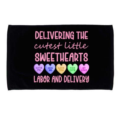 Labor And Delivery Nurse Valentine's Day, L&D Nurse Microfiber Hand Towel