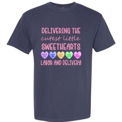 Labor And Delivery Nurse Valentine's Day, L&D Nurse Garment-Dyed Heavyweight T-Shirt