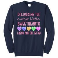 Labor And Delivery Nurse Valentine's Day, L&D Nurse Tall Sweatshirt