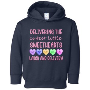 Labor And Delivery Nurse Valentine's Day, L&D Nurse Toddler Hoodie