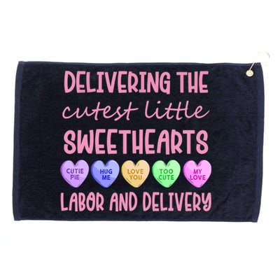 Labor And Delivery Nurse Valentine's Day, L&D Nurse Grommeted Golf Towel