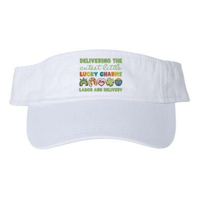 Labor And Delivery Nurse St. Patrick's Day L&D Nurse Valucap Bio-Washed Visor