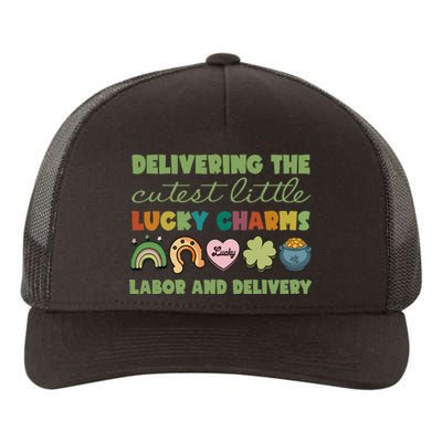 Labor And Delivery Nurse St. Patrick's Day L&D Nurse Yupoong Adult 5-Panel Trucker Hat