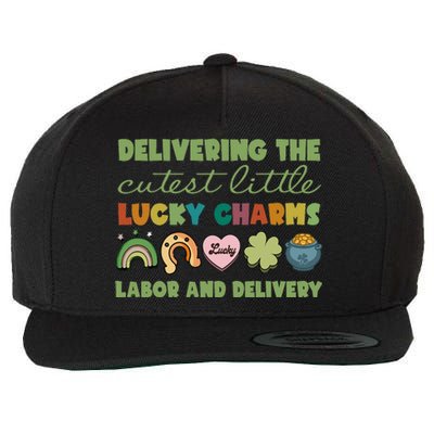 Labor And Delivery Nurse St. Patrick's Day L&D Nurse Wool Snapback Cap