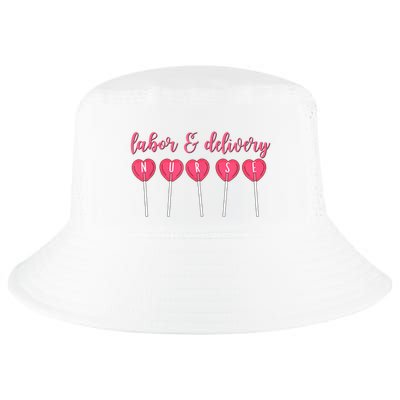 Labor And Delivery Nurse Valentine's Day Candy Heart Cool Comfort Performance Bucket Hat