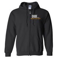 Leg Amputee Dude Where Is My Foot Prosthetic Leg Amputation Full Zip Hoodie