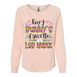 L And D Nurse Bunny's Favorite Nurse Easter Day Funny Gift Womens California Wash Sweatshirt