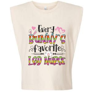 L And D Nurse Bunny's Favorite Nurse Easter Day Funny Gift Garment-Dyed Women's Muscle Tee