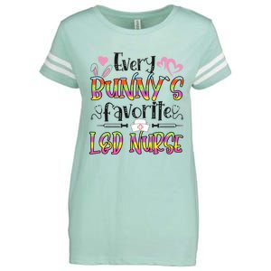 L And D Nurse Bunny's Favorite Nurse Easter Day Funny Gift Enza Ladies Jersey Football T-Shirt