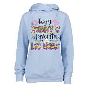 L And D Nurse Bunny's Favorite Nurse Easter Day Funny Gift Womens Funnel Neck Pullover Hood