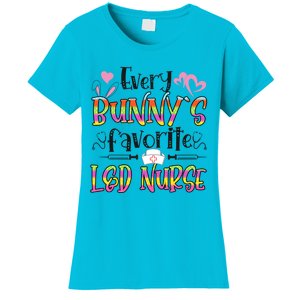 L And D Nurse Bunny's Favorite Nurse Easter Day Funny Gift Women's T-Shirt