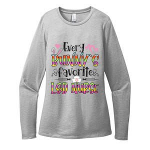 L And D Nurse Bunny's Favorite Nurse Easter Day Funny Gift Womens CVC Long Sleeve Shirt