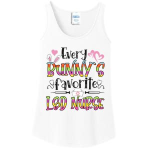 L And D Nurse Bunny's Favorite Nurse Easter Day Funny Gift Ladies Essential Tank