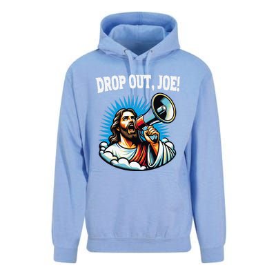 Lord Almighty Drop Out Joe Biden Jesus With Megaphone Meme Unisex Surf Hoodie