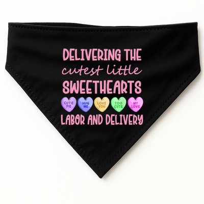 Labor And Delivery Nurse Valentine's Day, L&D Nurse USA-Made Doggie Bandana