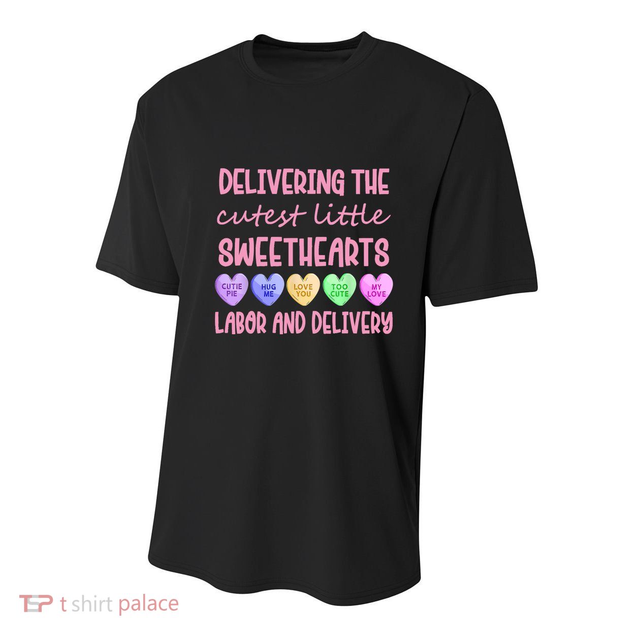 Labor And Delivery Nurse Valentine's Day, L&D Nurse Youth Performance Sprint T-Shirt