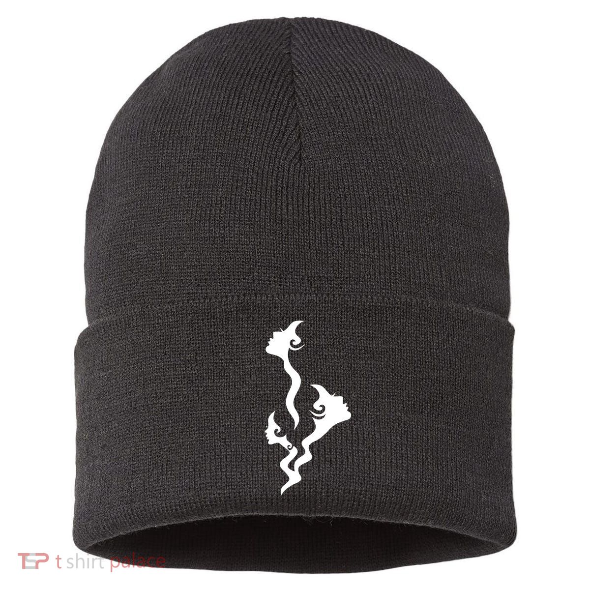 Lady Faces In Smoke Sustainable Knit Beanie