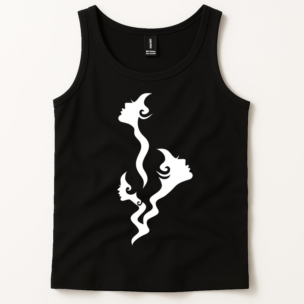 Lady Faces In Smoke Tank Top