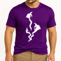 Lady Faces In Smoke Cooling Performance Crew T-Shirt