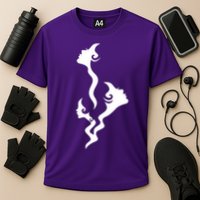 Lady Faces In Smoke Cooling Performance Crew T-Shirt