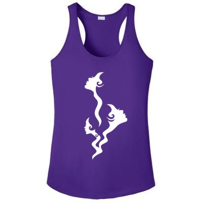 Lady Faces In Smoke Ladies PosiCharge Competitor Racerback Tank