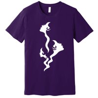 Lady Faces In Smoke Premium T-Shirt
