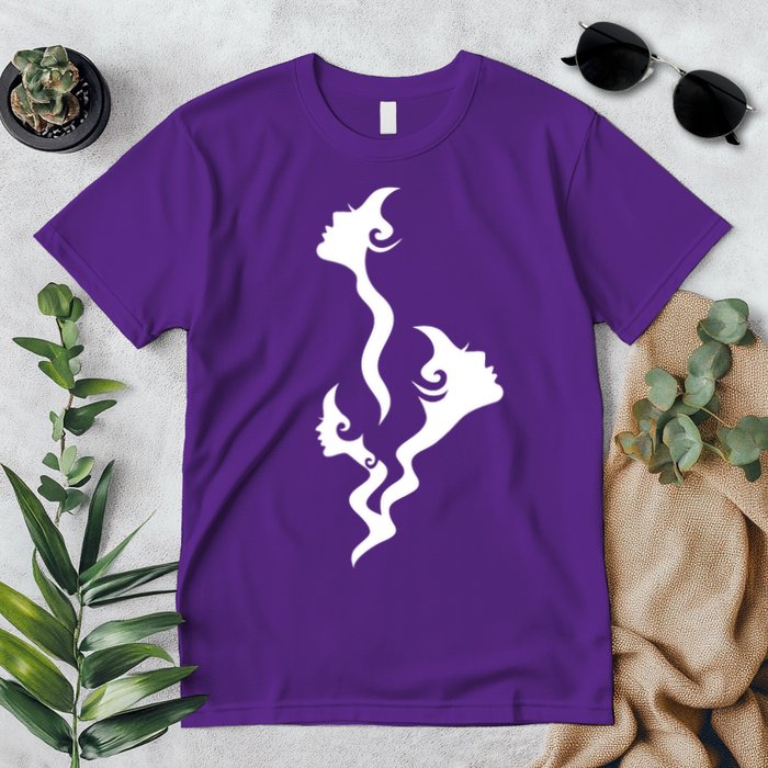 Lady Faces In Smoke Premium T-Shirt