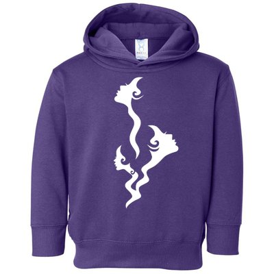 Lady Faces In Smoke Toddler Hoodie