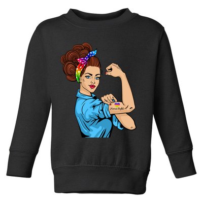Lady Human Right LGBT Pride Toddler Sweatshirt