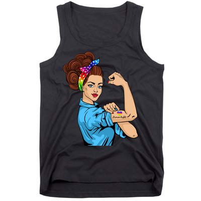 Lady Human Right LGBT Pride Tank Top