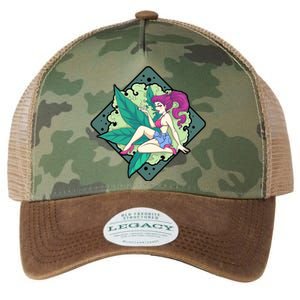 Lady Smoking Cannabis Diamond Legacy Tie Dye Trucker Hat