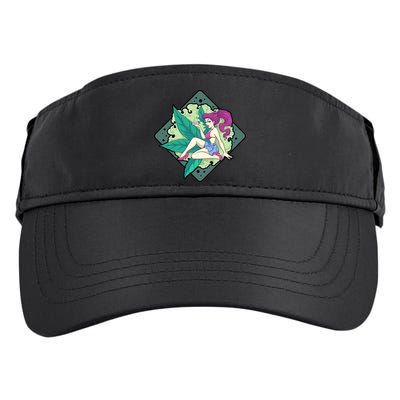 Lady Smoking Cannabis Diamond Adult Drive Performance Visor
