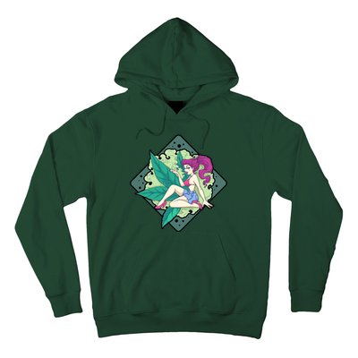 Lady Smoking Cannabis Diamond Hoodie