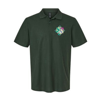 Lady Smoking Cannabis Diamond Polo