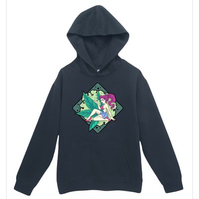 Lady Smoking Cannabis Diamond Urban Pullover Hoodie