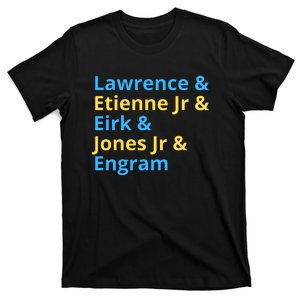 Lawrence And Etienne Jr And Kirk And Jones Jr And Engram Jacksonville Jags T-Shirt