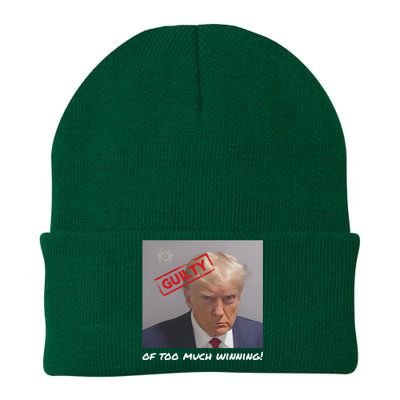 Liberal Advisory Explicit Content Trump Mugshot Knit Cap Winter Beanie