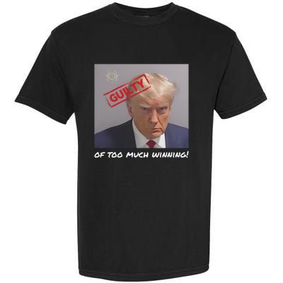 Liberal Advisory Explicit Content Trump Mugshot Garment-Dyed Heavyweight T-Shirt