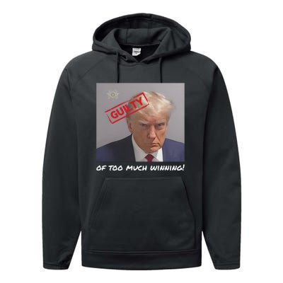 Liberal Advisory Explicit Content Trump Mugshot Performance Fleece Hoodie