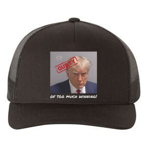 Liberal Advisory Explicit Content Trump Mugshot Yupoong Adult 5-Panel Trucker Hat