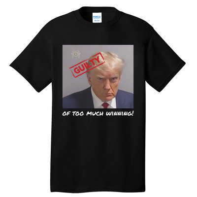 Liberal Advisory Explicit Content Trump Mugshot Tall T-Shirt