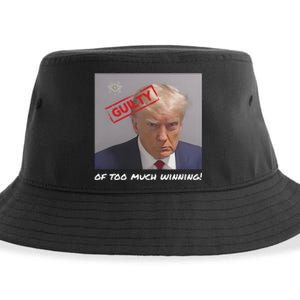 Liberal Advisory Explicit Content Trump Mugshot Sustainable Bucket Hat