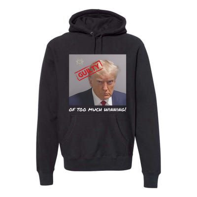 Liberal Advisory Explicit Content Trump Mugshot Premium Hoodie