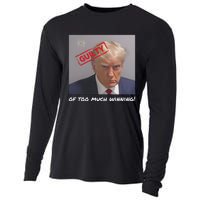 Liberal Advisory Explicit Content Trump Mugshot Cooling Performance Long Sleeve Crew