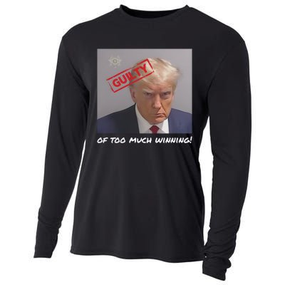 Liberal Advisory Explicit Content Trump Mugshot Cooling Performance Long Sleeve Crew