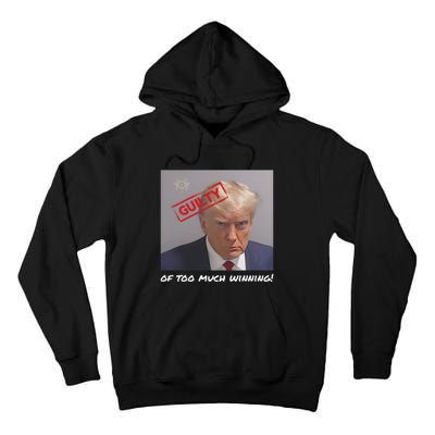 Liberal Advisory Explicit Content Trump Mugshot Tall Hoodie