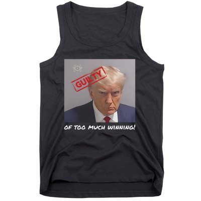 Liberal Advisory Explicit Content Trump Mugshot Tank Top